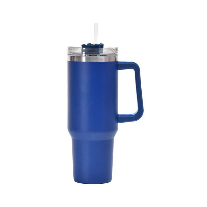 Xtradeal - Edelstahl Thermo Becher mit Deckel + Strohhalm